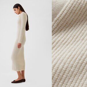 Gap Elegant Midi Cream Knit Dress